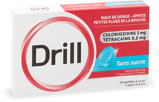 Commercialisation de Drill sans sucre.