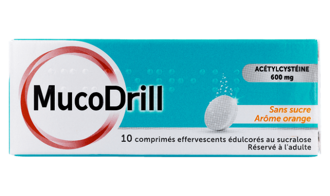 MucoDrill 600mg sans sucre